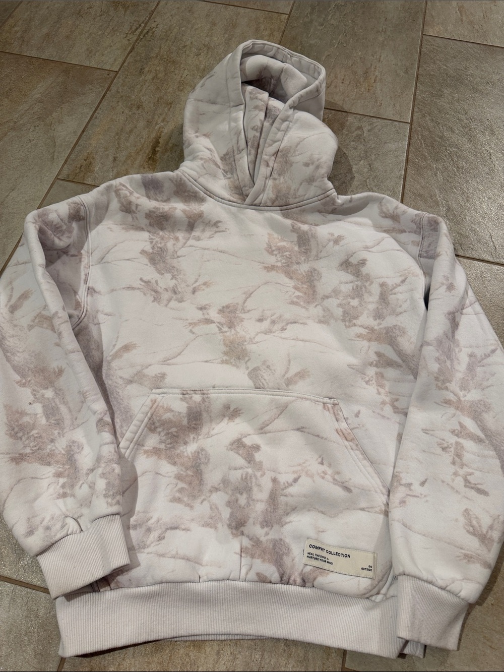COMFRT Unisex Hooded Pullover Sweatshirt - Pale Camo Wash